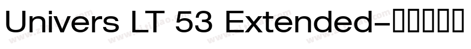 Univers LT 53 Extended字体转换